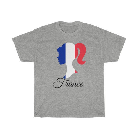 France Girl Flag Standard Tee 1 - Unisex