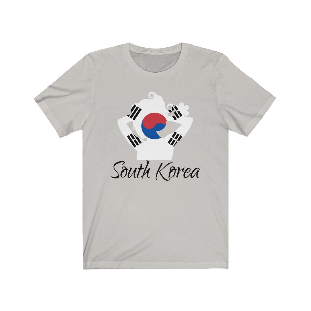South Korea Lady Flag Premium Tee 1 - Unisex