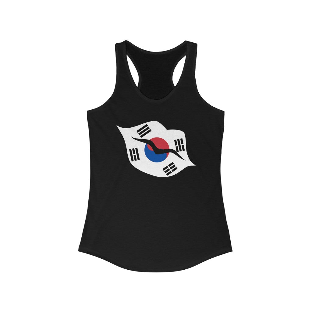 South Korea Lips Flag Tank - Women
