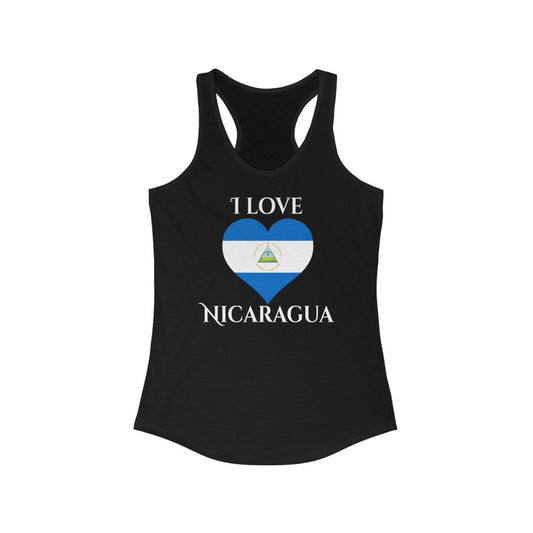 Nicaragua Heart Flag Tank 2 - Women