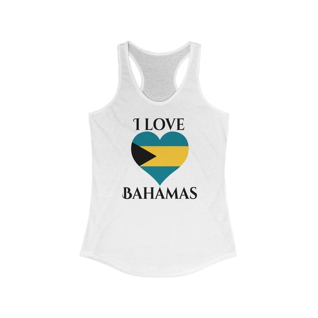 Bahamas Heart Flag Tank 1 - Women