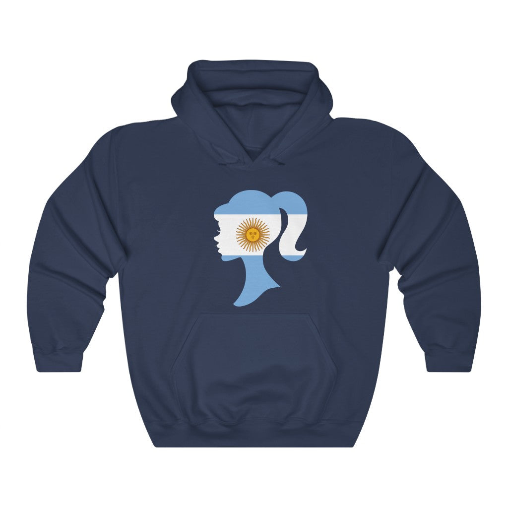 Argentina Girl Flag Hoodie Sweatshirt - Unisex
