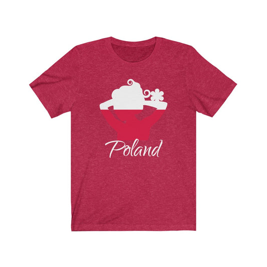 Poland Lady Flag Premium Tee 2 - Unisex