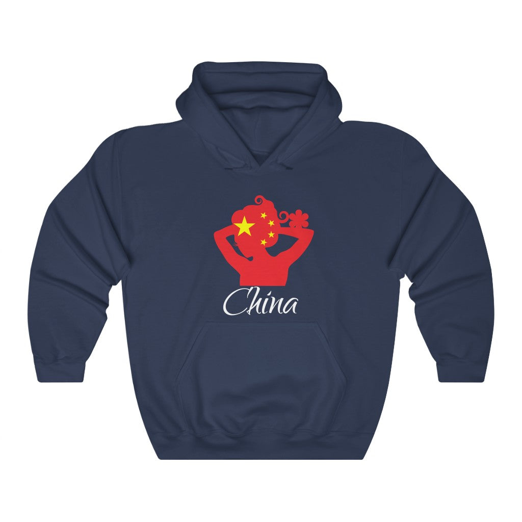China Lady Flag Hoodie Sweatshirt 2 - Unisex