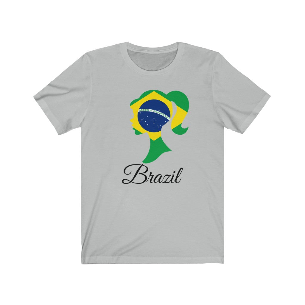 Brazil Girl Flag Premium Tee 1 - Unisex