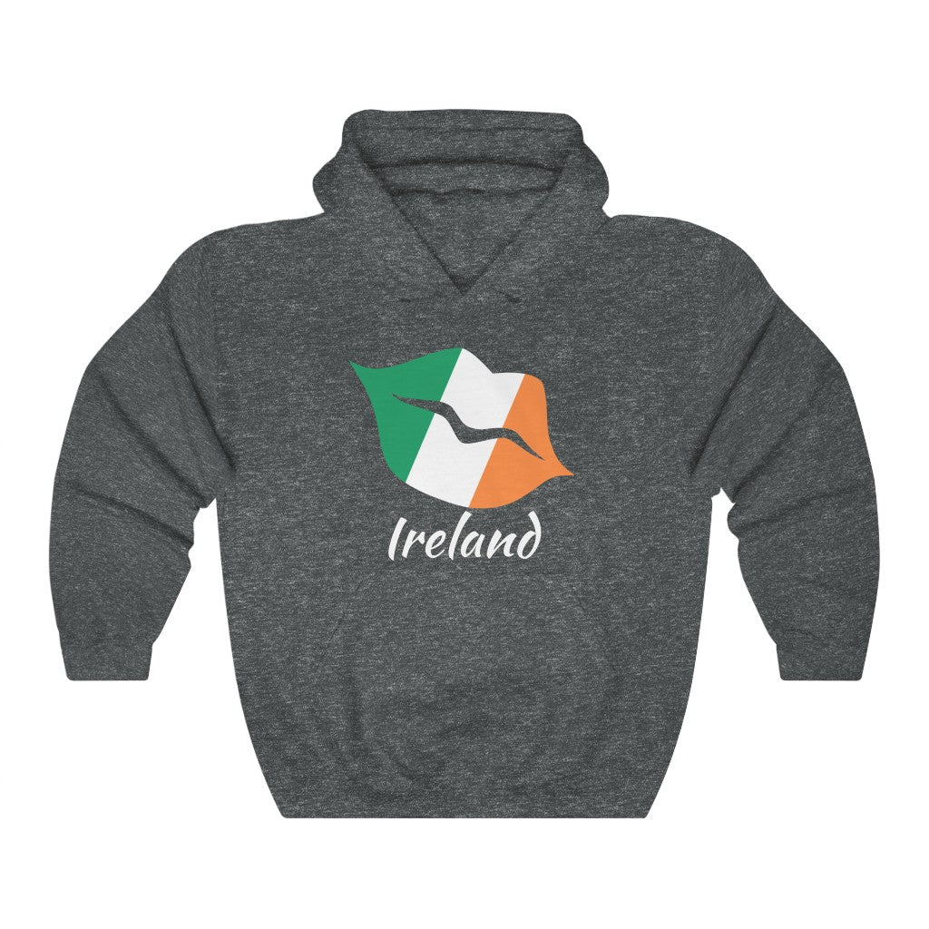 Ireland Lips Flag Hoodie Sweatshirt 2 - Unisex