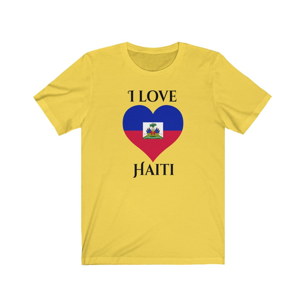 Haiti Heart Flag Premium Tee 1 - Unisex