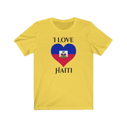 Haiti Heart Flag Premium Tee 1 - Unisex