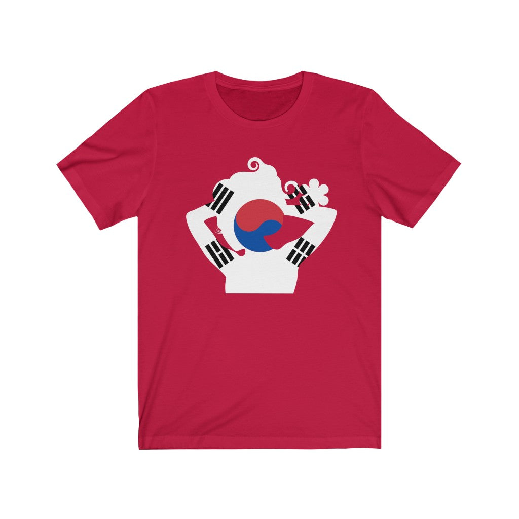 South Korea Lady Flag Premium Tee - Unisex