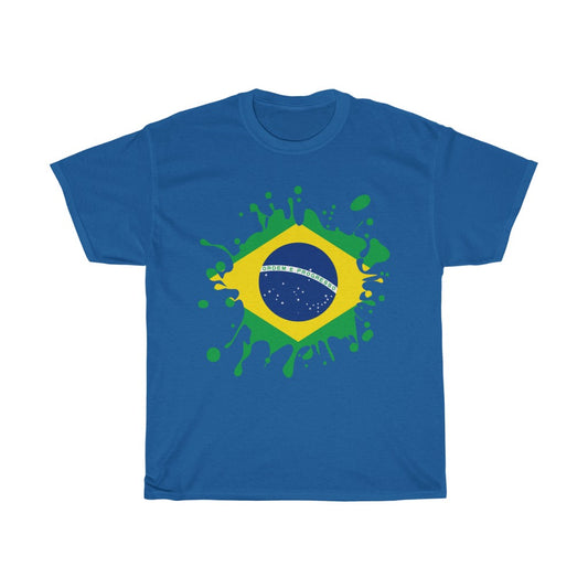 Brazil Splat Flag Standard Tee - Unisex