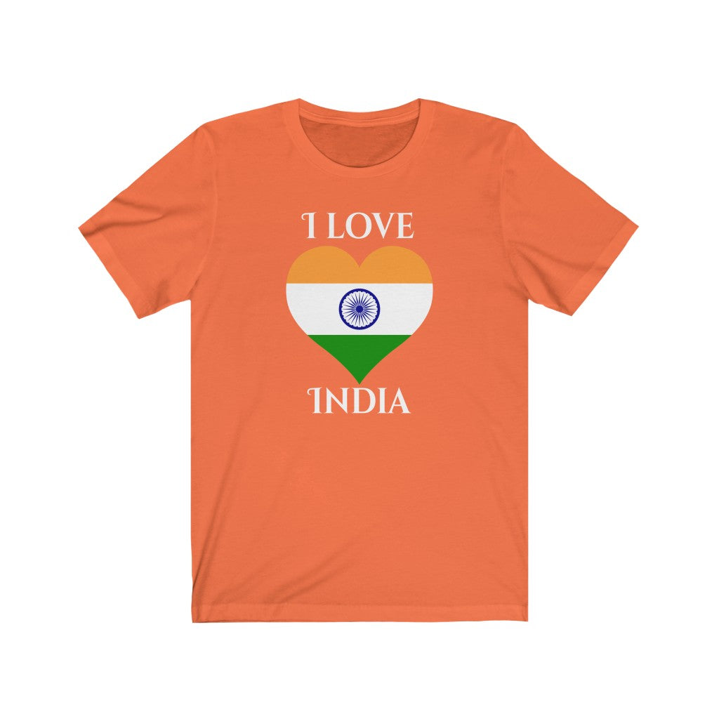 India Heart Flag Premium Tee 2 - Unisex