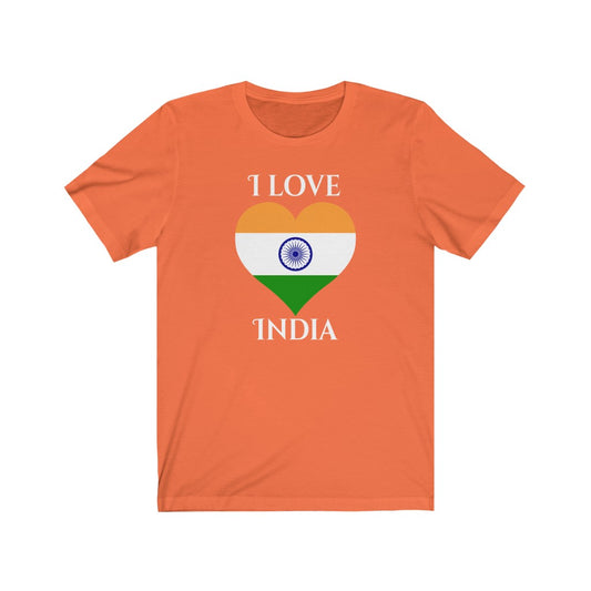 India Heart Flag Premium Tee 2 - Unisex