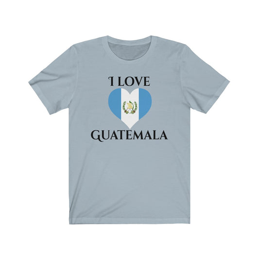 Guatemala Heart Flag Premium Tee 1 - Unisex