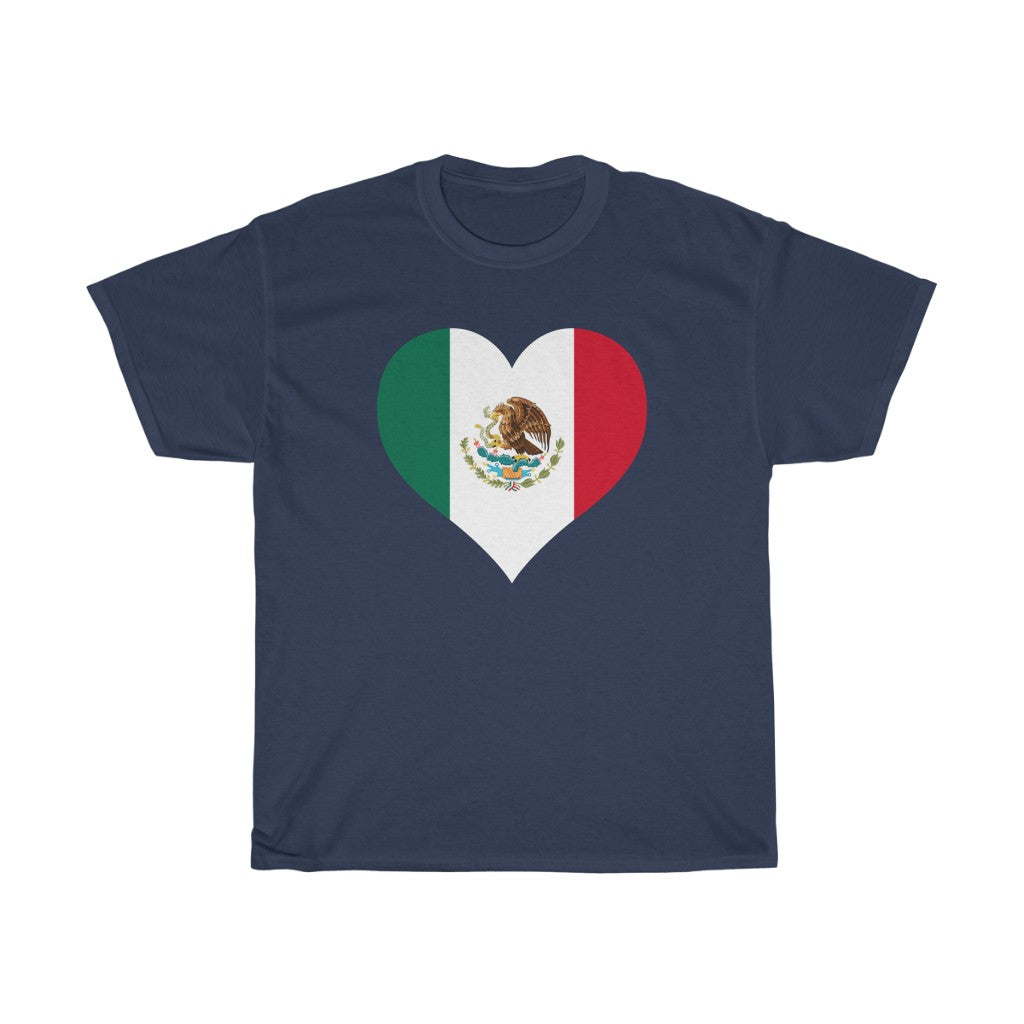 Mexico Heart Flag Standard Tee - Unisex