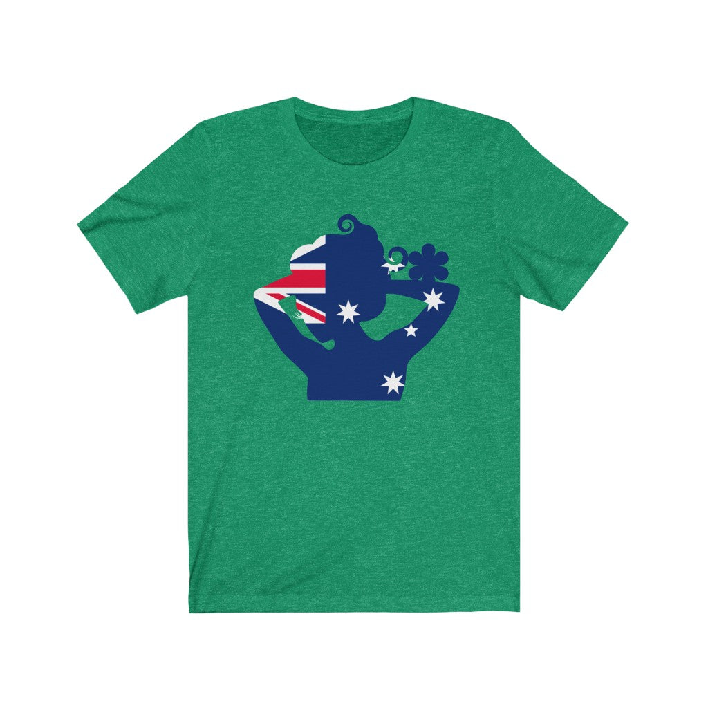 Australia Lady Flag Premium Tee - Unisex