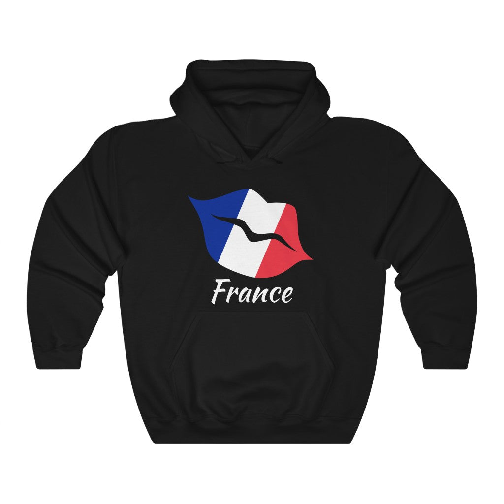 France Lips Flag Hoodie Sweatshirt 2 - Unisex