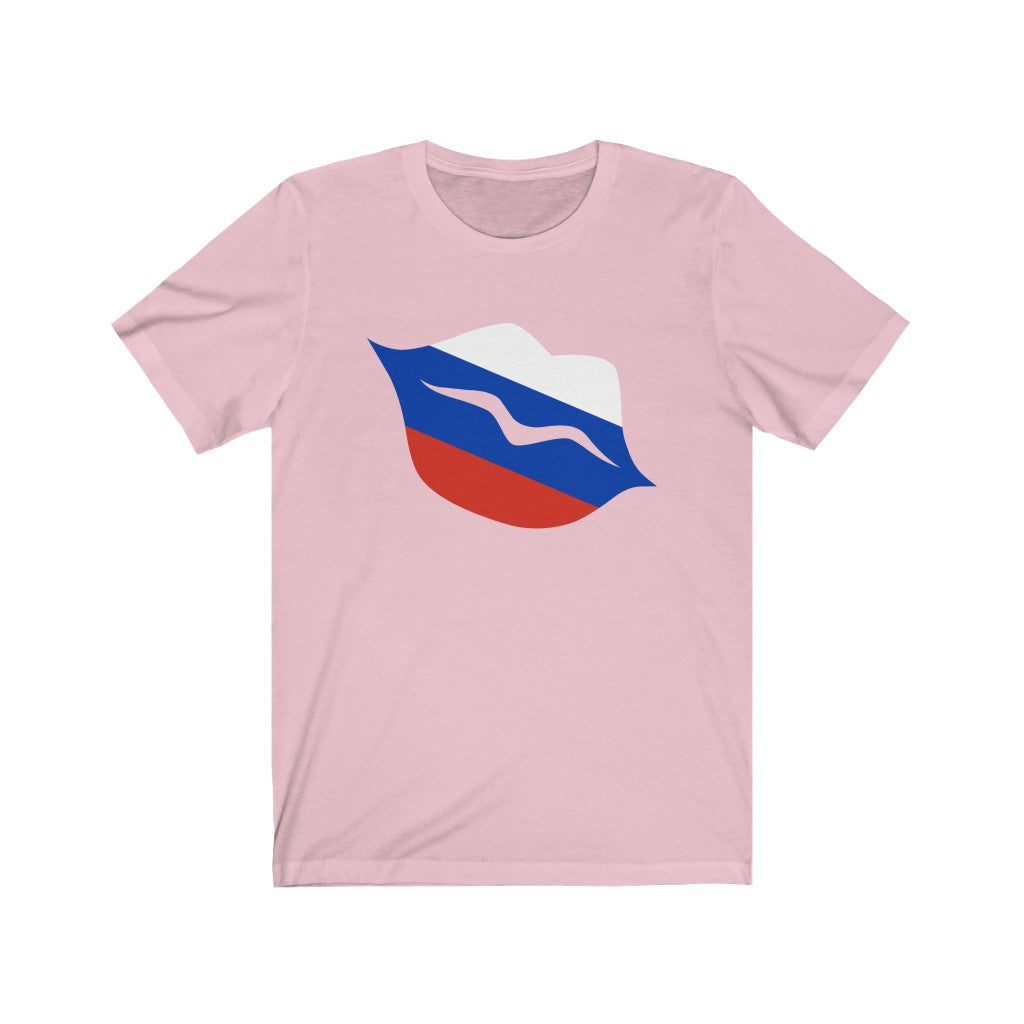 Russia Lips Flag Premium Tee - Unisex