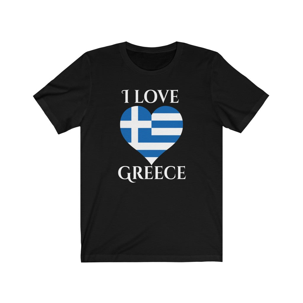 Greece Heart Flag Premium Tee 2 - Unisex