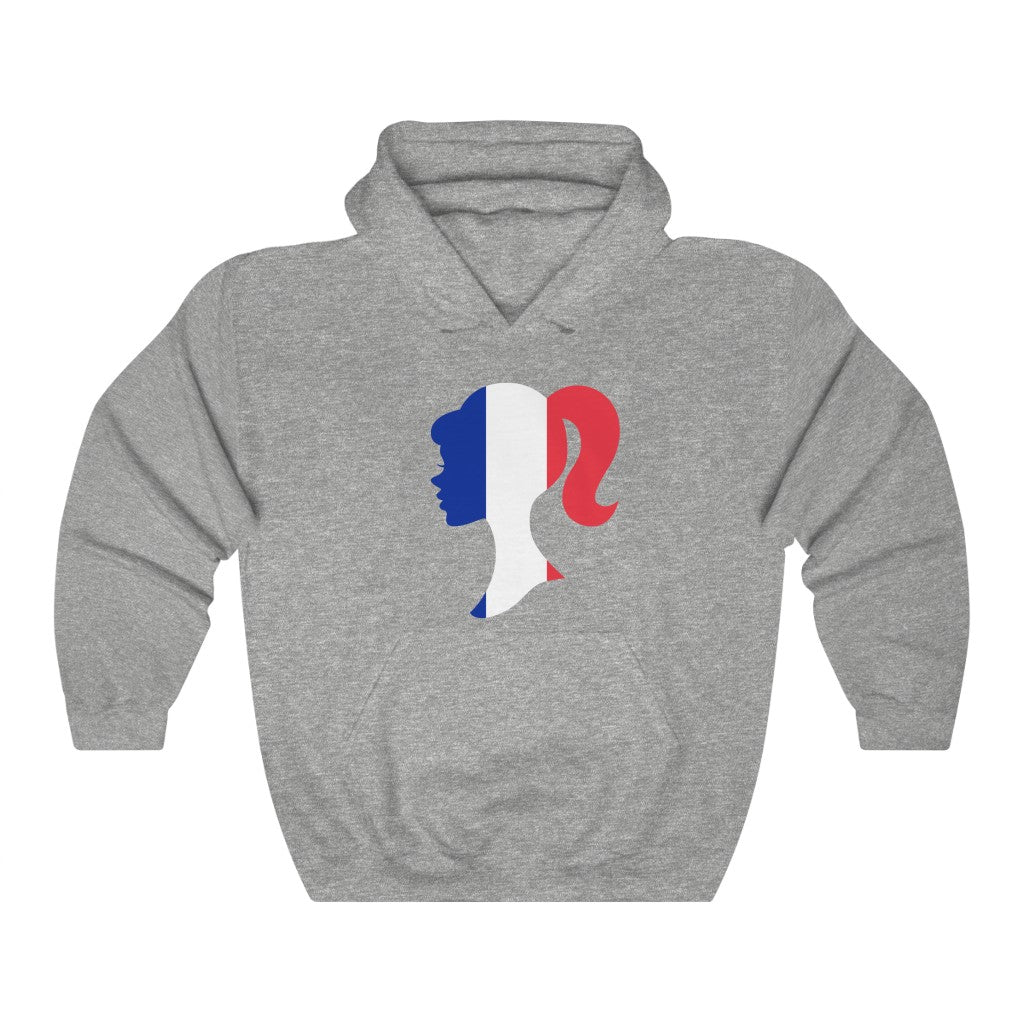 France Girl Flag Hoodie Sweatshirt - Unisex