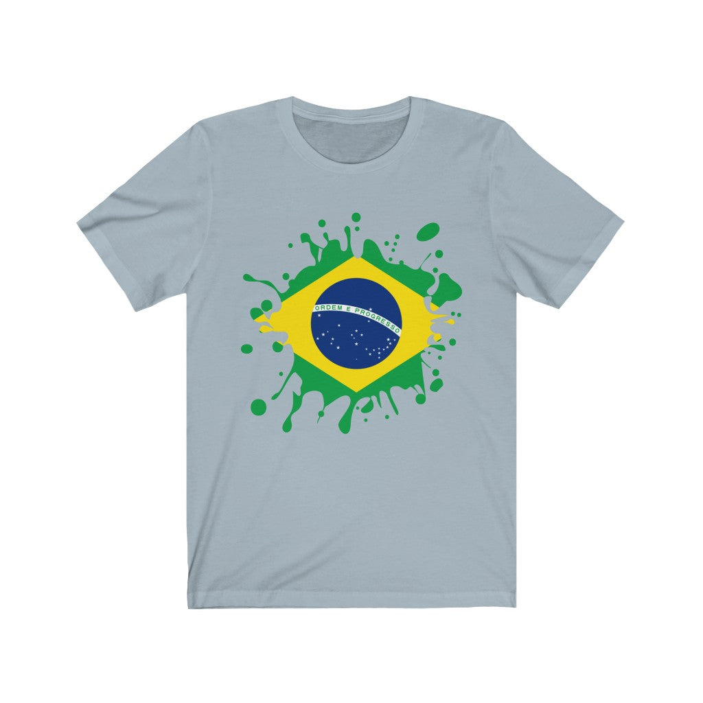 Brazil Splat Flag Premium Tee - Unisex