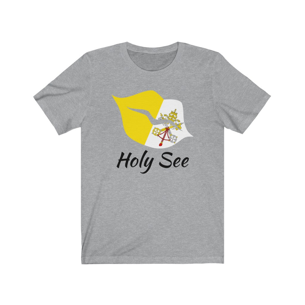 Holy See Lips Flag Premium Tee 1 - Unisex