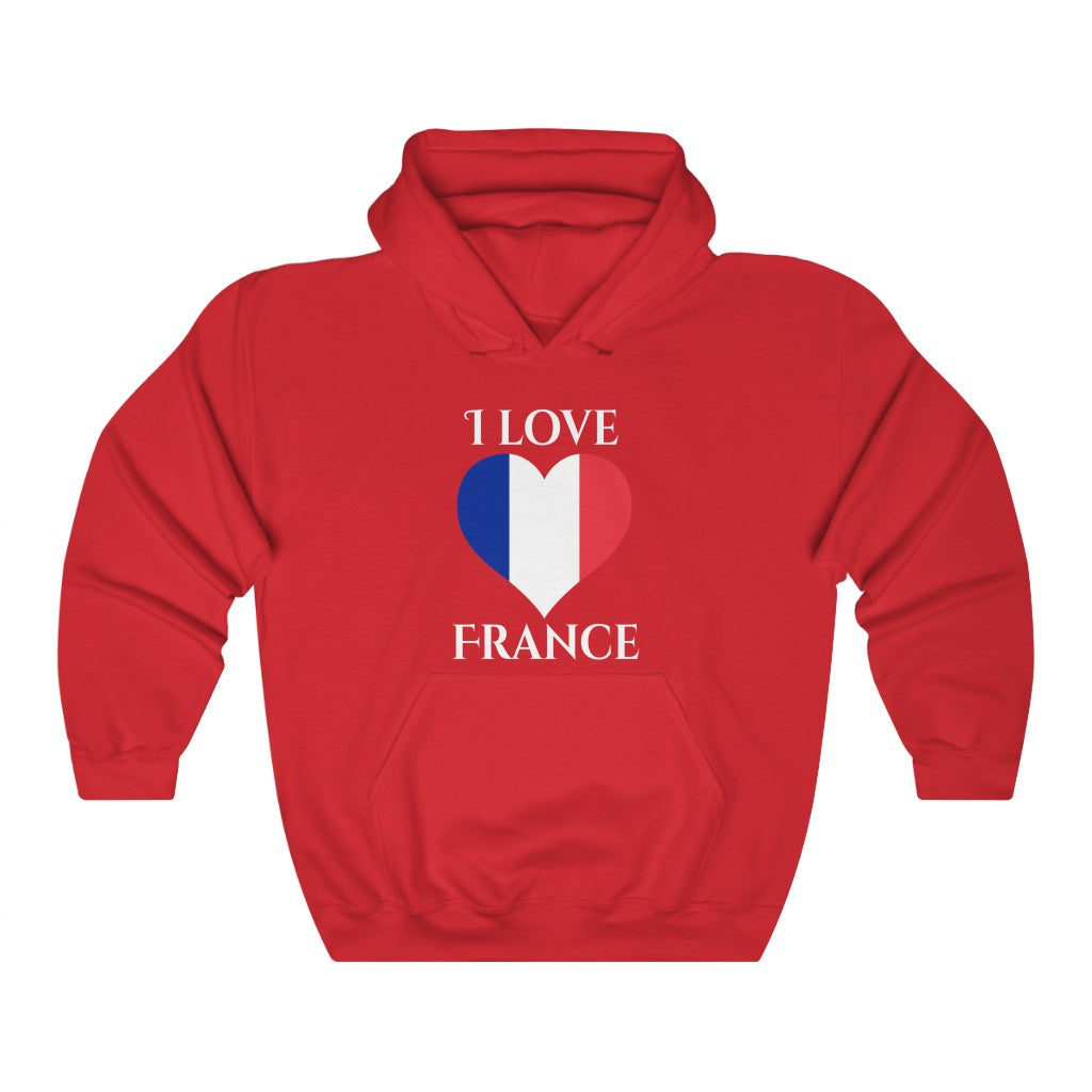 France Heart Flag Hoodie Sweatshirt 2 - Unisex