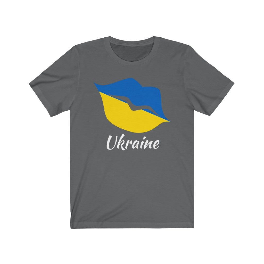 Ukraine Lips Flag Premium Tee 2 - Unisex