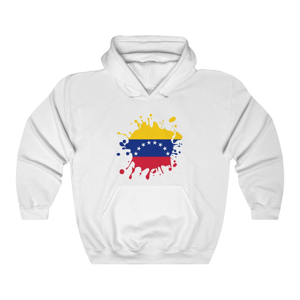 Venezuela Splat Flag Hoodie Sweatshirt - Unisex