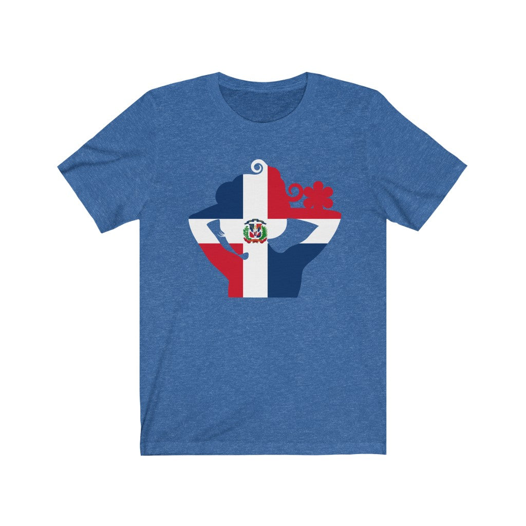 Dominican Republic Lady Flag Premium Tee - Unisex