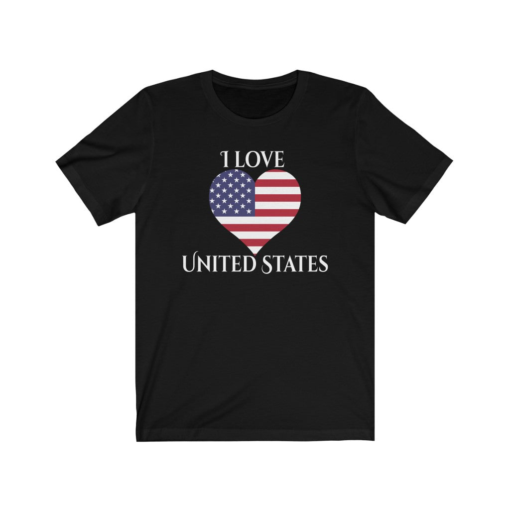 United States of America Heart Flag Premium Tee 2 - Unisex