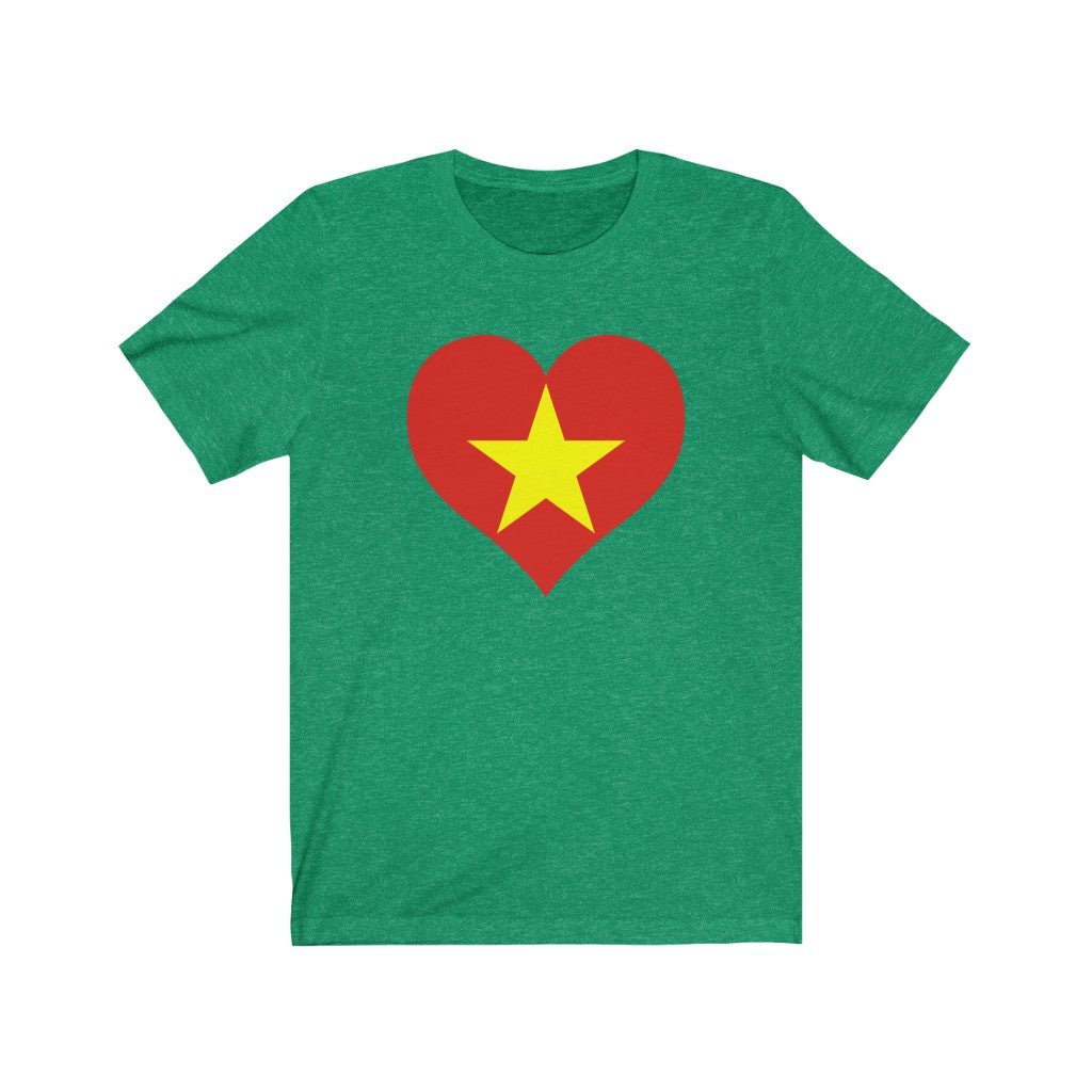 Vietnam Heart Flag Premium Tee - Unisex