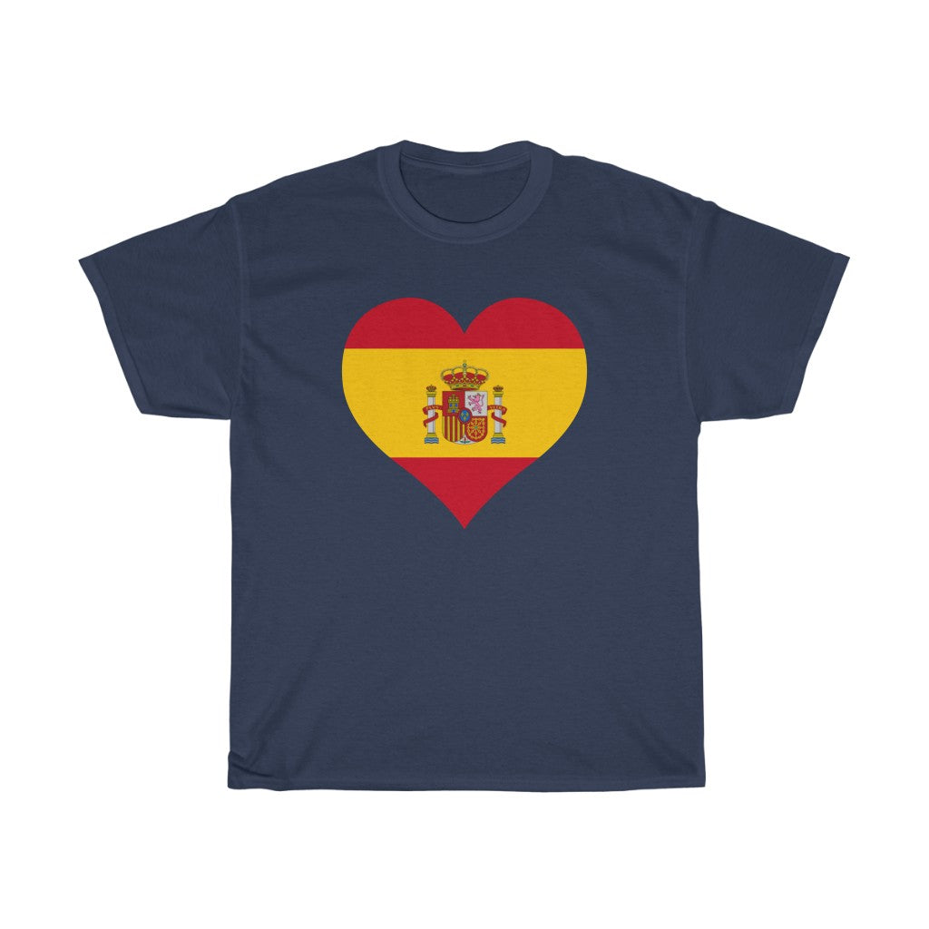 Spain Heart Flag Standard Tee - Unisex