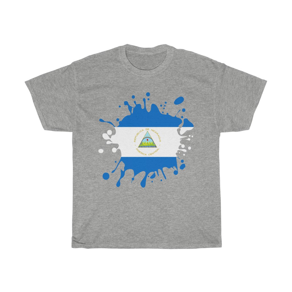 Nicaragua Splat Flag Standard Tee - Unisex