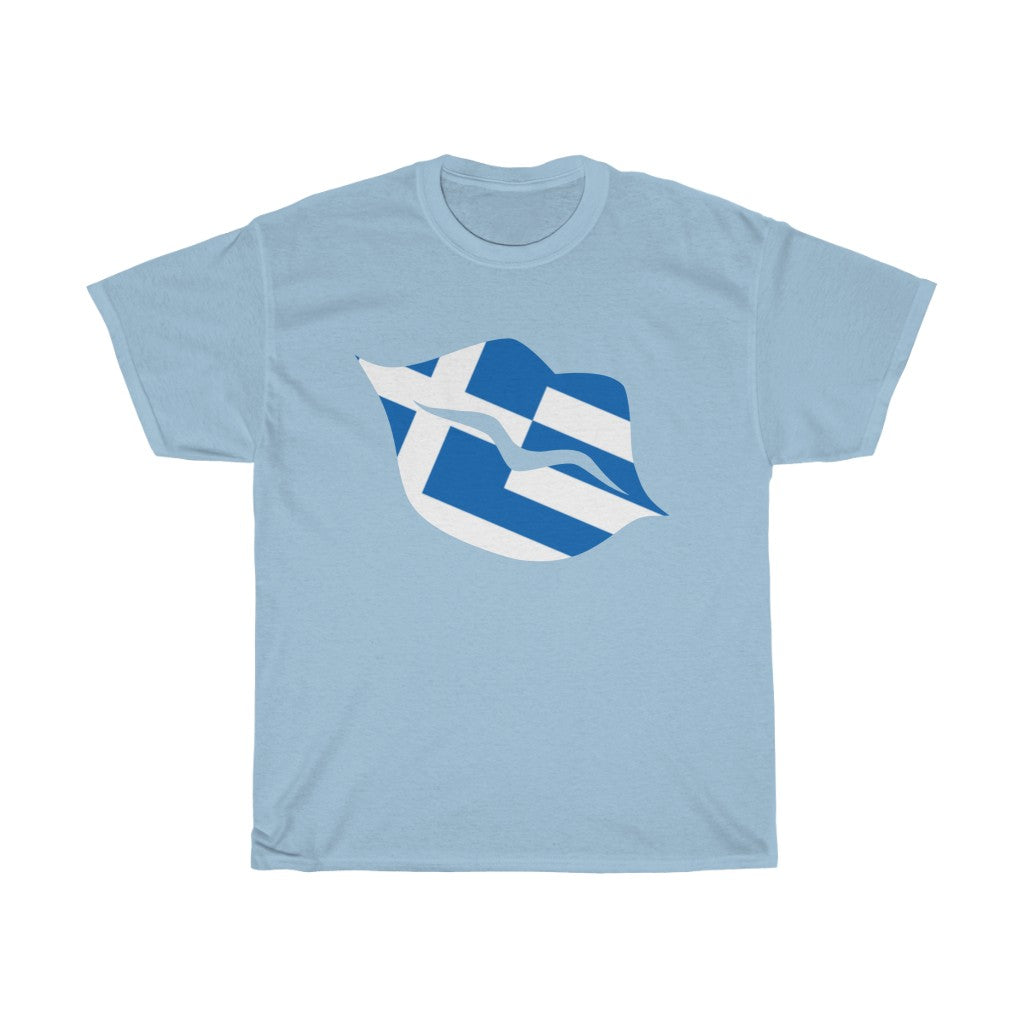 Greece Lips Flag Standard Tee - Unisex