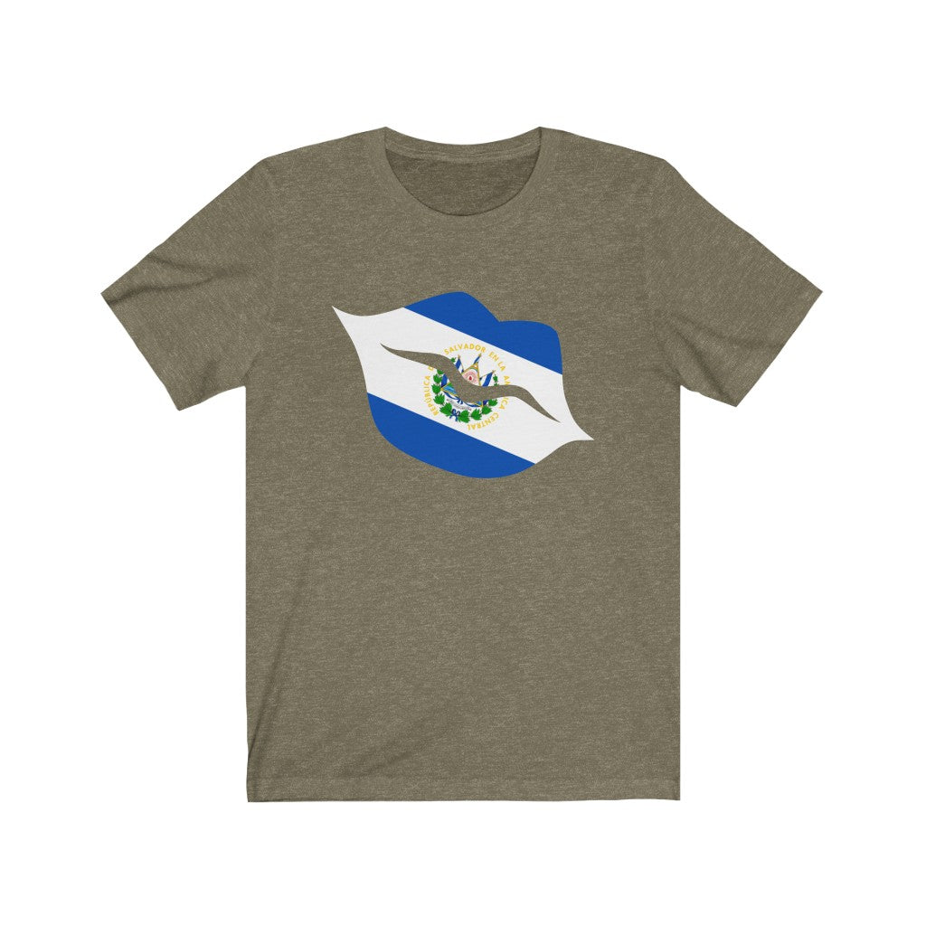 El Salvador Lips Flag Premium Tee - Unisex