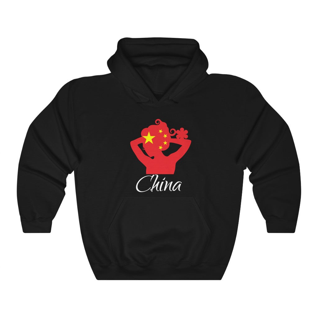 China Lady Flag Hoodie Sweatshirt 2 - Unisex