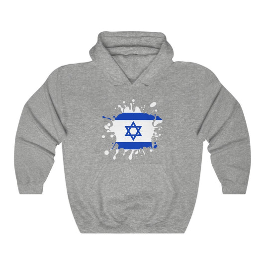 Israel Splat Flag Hoodie Sweatshirt - Unisex