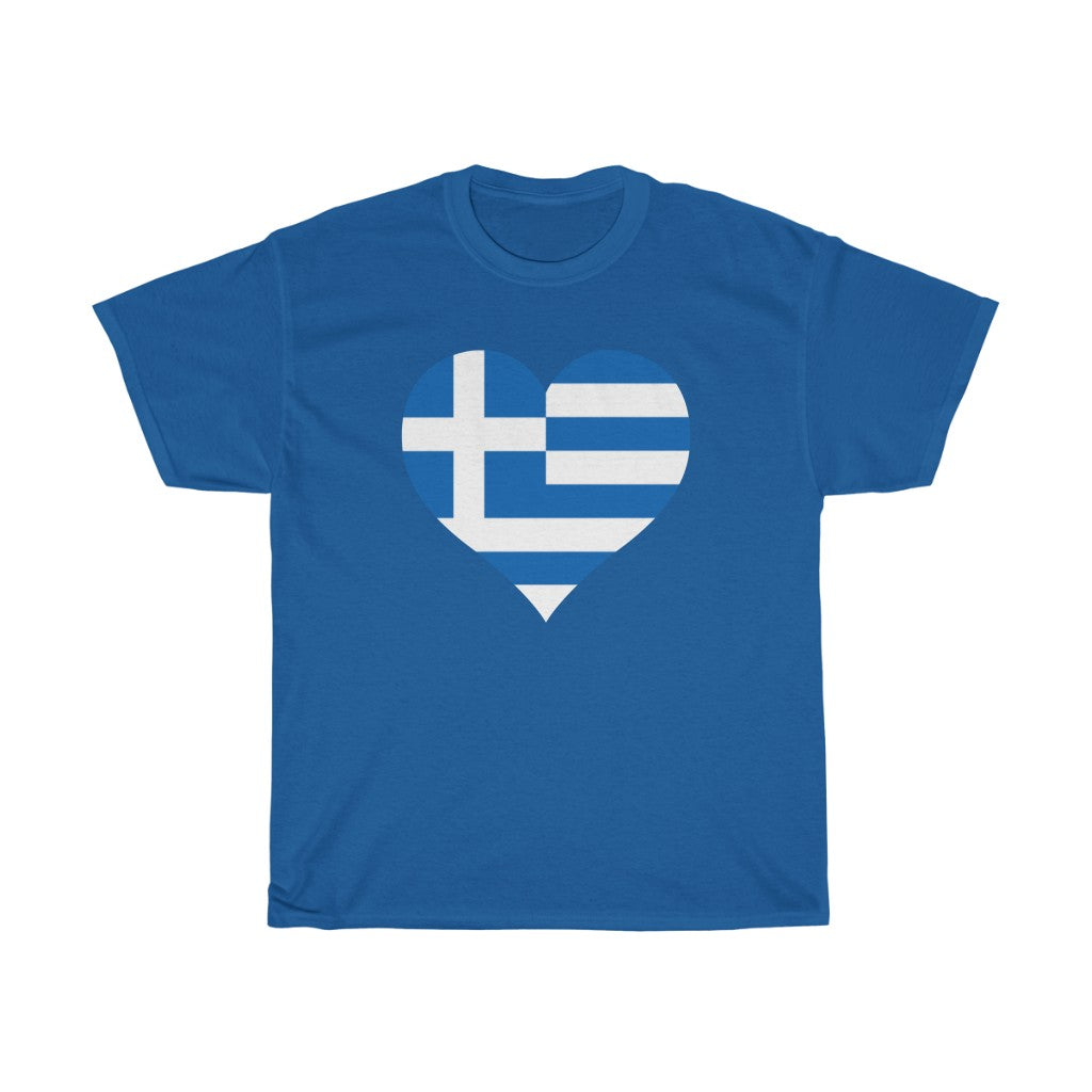 Greece Heart Flag Standard Tee - Unisex