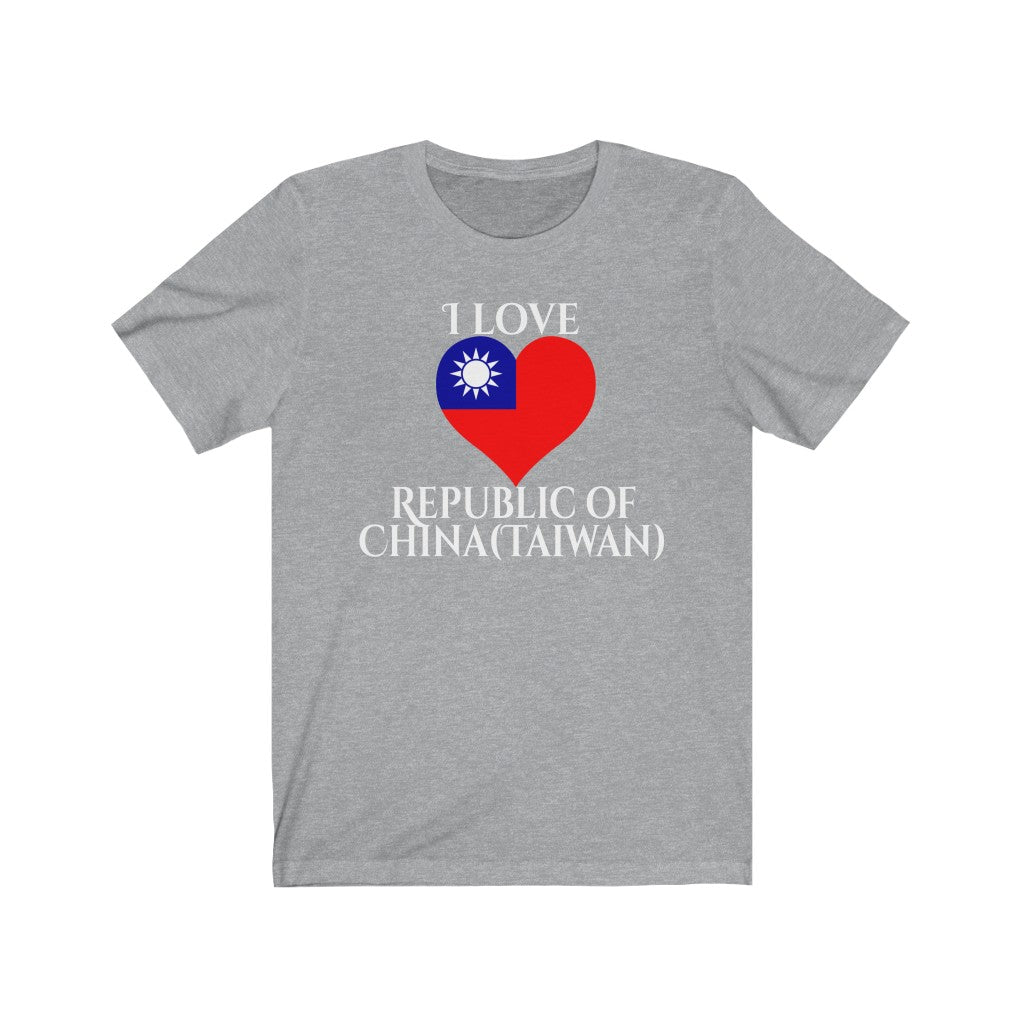 Republic of China - Taiwan Heart Flag Premium Tee 2 - Unisex