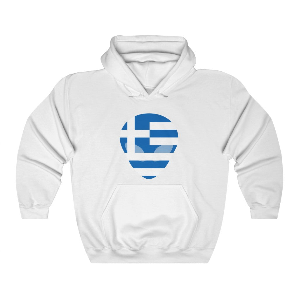 Greece Alien Flag Hoodie Sweatshirt - Unisex