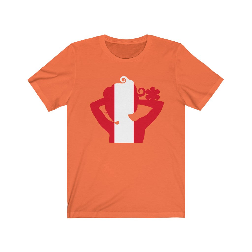 Peru Lady Flag Premium Tee - Unisex