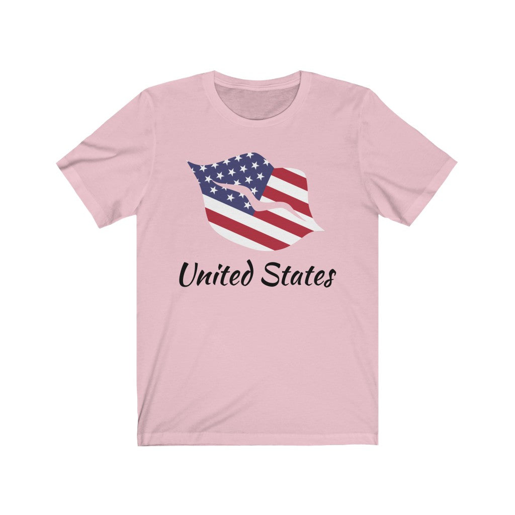 United States of America Lips Flag Premium Tee 1 - Unisex