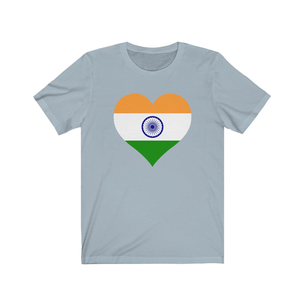 India Heart Flag Premium Tee - Unisex