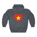 Vietnam Heart Flag Hoodie Sweatshirt - Unisex