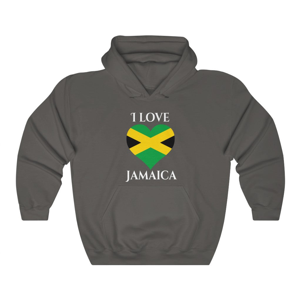 Jamaica Heart Flag Hoodie Sweatshirt 2 - Unisex