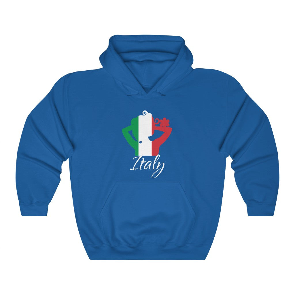 Italy Lady Flag Hoodie Sweatshirt 2 - Unisex