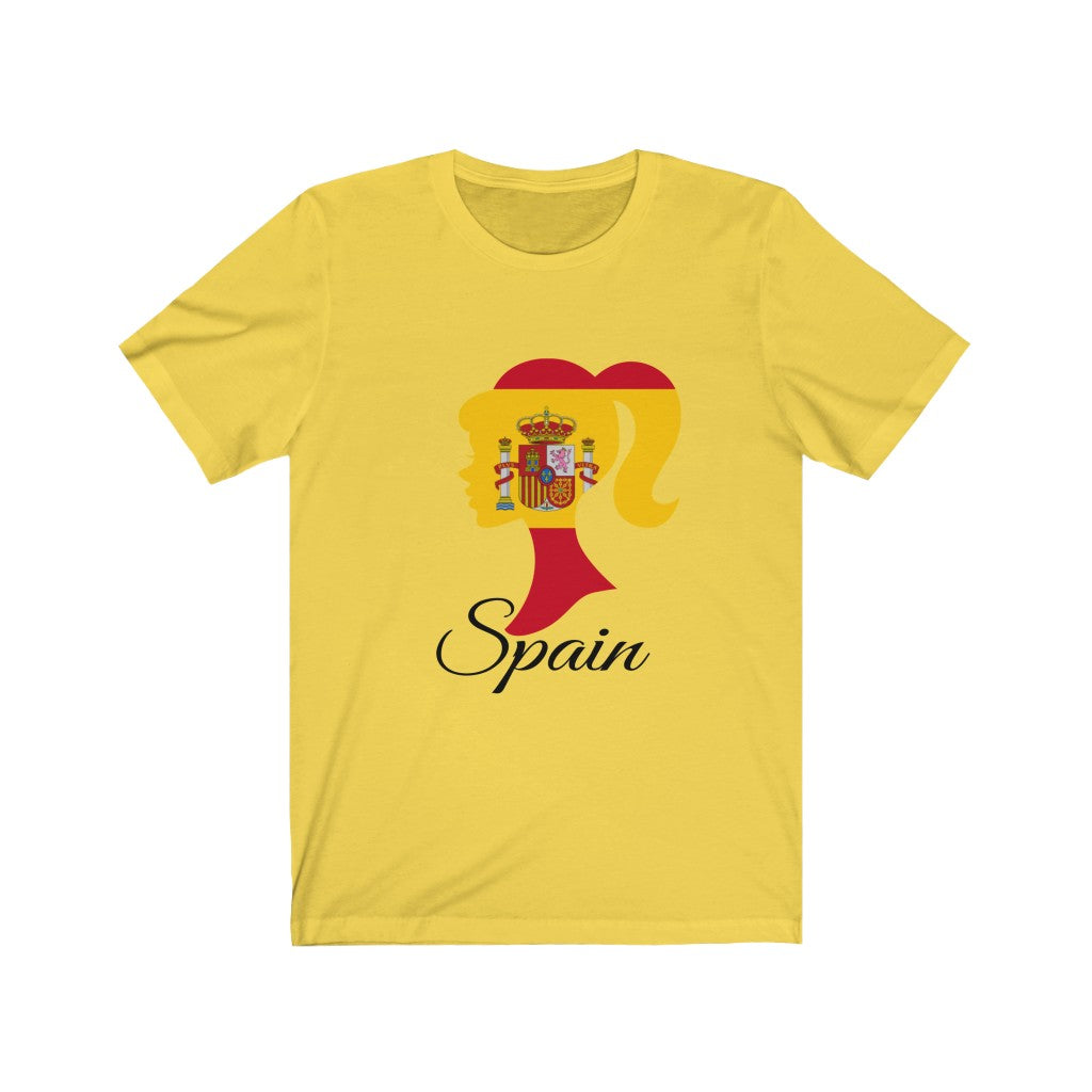 Spain Girl Flag Premium Tee 1 - Unisex