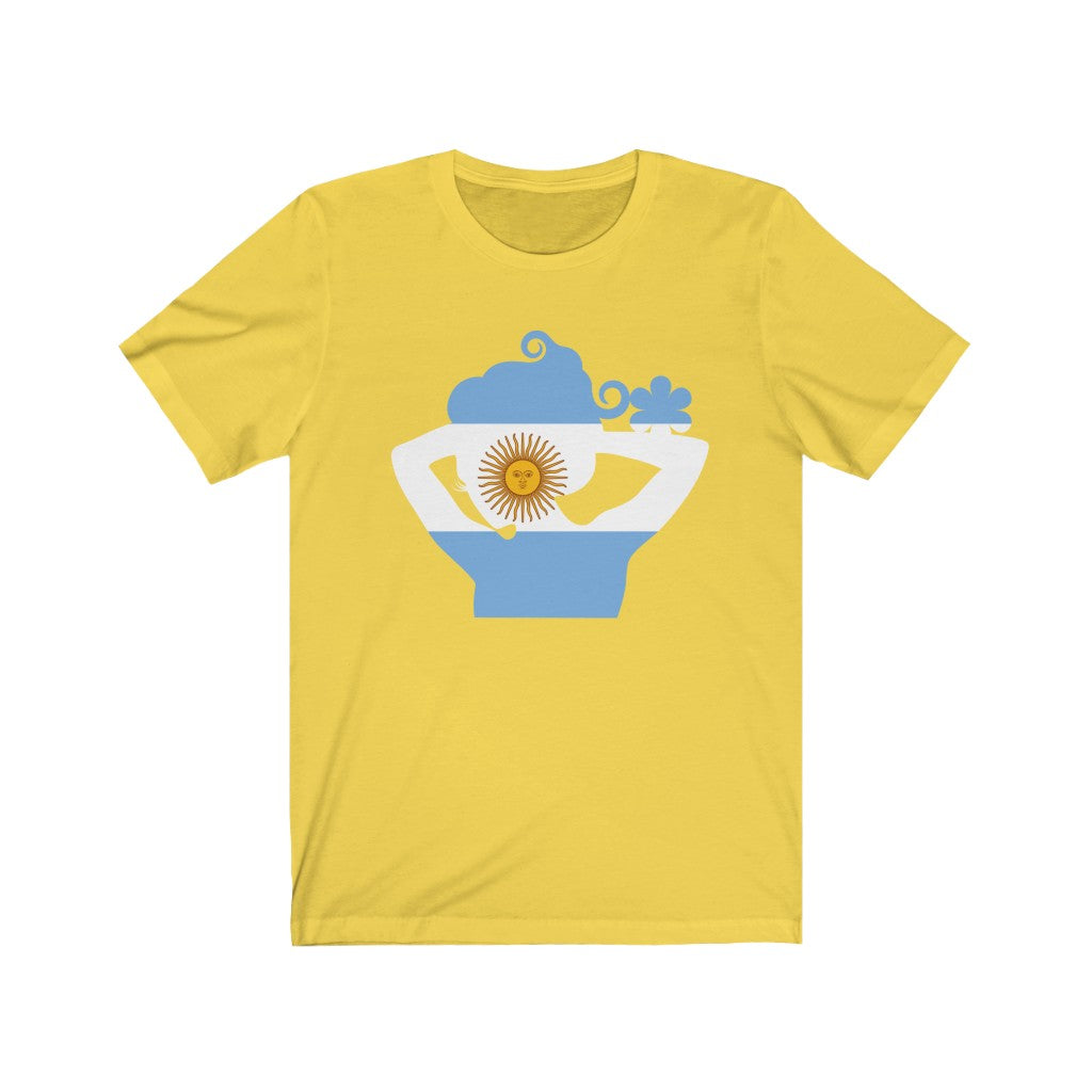 Argentina Lady Flag Premium Tee - Unisex