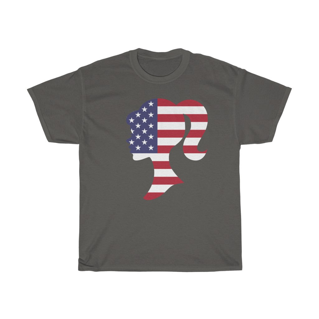 United States of America Girl Flag Standard Tee - Unisex