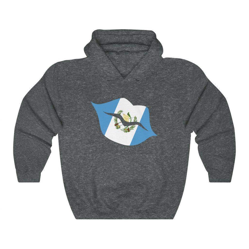 Guatemala Lips Flag Hoodie Sweatshirt - Unisex